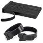 OneLeaf 80PCS Reusable Cable Ties, Black Adjustable 6-Inch Cord Organizer Ties, Multi-purpose Hook Loop Cable Management Wire Ties for Organizing Home, Office, Data Centers