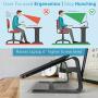 Macally Aluminum Laptop Stand for Desk - Works with all Macbook /Pro/Air & Laptops between 10” to 17.3” - Sleek and Sturdy Laptop Riser - (ASTANDSG), Space Gray