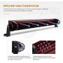 Auxbeam 32'' LED Light Bar 180W Quad Row Light Bar with Spot Flood Combo Beam Offroad Driving Light for Jeep Wrangler Truck SUV Pickup