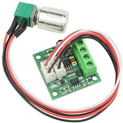 XLX 2PCS Mini PWM DC Motor Governor 1.8V 3V 5V 6V 12V 2A 1803BKW Adjustable Speed Light Temperature Controller Regulation Switch Current limiting Ultra small LED dimmer with Speed Control Knob