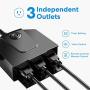 Outdoor Smart Plug, meross Outdoor Wi-Fi Outlet with 3 Sockets Independently Compatible with Alexa, Google Home and SmartThings, IP44 Waterproof, Voice & Remote Control,Timer, FCC and ETL Certified Outdoor Smart Plug, meross Outdoor Wi-Fi Outlet with 3 Sockets Independently Compatible with Alexa, Google Home and SmartThings, IP44 Waterproof, Voice & Remote Control,Timer, FCC and ETL Certified