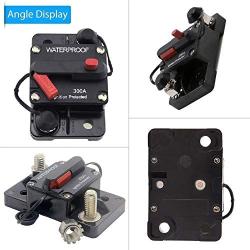 ANJOSHI 300 Amp Circuit Breaker 20A-300A with Manual Reset Waterproof Inline Fuse Inverter for Marine Trolling Motors Boat ATV Manual Power 12V-36VDC