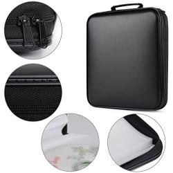 CD Case, COOFIT 160 Capacity DVD Storage DVD Case VCD Wallets Storage Organizer Flexible Plastic Protective DVD Storage Black