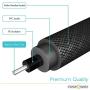 FosPower (3 Feet) 24K Gold Plated Toslink Digital Optical Audio Cable (S/PDIF) - [Zero RFI & EMI Interference] Metal Connectors & Ultra Durable Nylon Braided Jacket