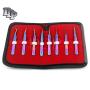 DDP PREMIUM SET OF 8 PCS RAINBOW TITANIUM STAINLESS STEEL ELECTRONIC CRAFT JEWELLERY WATCH MAKERS TOOL TWEEZERS-A+ QUALITY