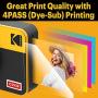 Kodak Mini Shot 2 Retro Portable Wireless Instant Camera & Photo Printer, Compatible with iOS & Android and Bluetooth Devices, Real Photo (2.1x3.4) 4Pass Technology - Yellow