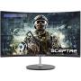 Sceptre Curved 27'' 75Hz LED Monitor HDMI VGA Build-In Speakers, EDGE-LESS Metal Black 2019 (C275W-1920RN)