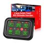 6 Gang Switch Panel Automatic Dimmable, OFFROADTOWN Universal Electronic Relay System Box Circuit Control On-Off LED Car Switch Pod Touch Switch Box for Truck Jeep Boat ATV UTV SUV Car