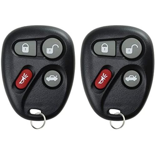 KeylessOption Keyless Entry Remote Control Car Key Fob Replacement for 25695954, 25695955 (Pack of 2)