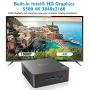 Beelink U55 Mini PC Windows 10 Pro, Intel Core i3-5005U Processor 8GB RAM 128GB SSD, 4K HD Dual HDMI USB 3.0 Port, Dual Band WiFi Gigabit Ethernet BT 4.2 Support Auto Power On (Beelink U55 8GB/128GB)