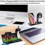 LA GUAPA Wireless Charger, Qi-Certified 10W Wireless Charging Station Stand Dock, Compatible with iPhone Wireless Charger iPhone 12/11 Pro Max/X Samsung Galaxy Note 10 Plus Huawei P40 Pro