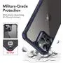 ESR Air Armor Series Case Compatible with iPhone 12 Pro Max 6.7-Inch [Shock Absorbing and Scratch Resistant] [Military Grade Protection] [Hard Back with Flexible Frame] - Transparent Blue