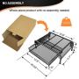 Monitor Stand Riser, Metal Desk Laptop Stand with Organizer Drawer, Desktop Organizer for Computer, Laptop, Printer and Phones by ELIVED, Black