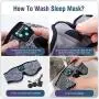 Boodlab Sleep Headphones Bluetooth Sleep Mask, 3D Sleep Eye Mask with Ultra-Thin HD Stereo Speakers Washable Adjustable for Sleeping Side Sleepers, Air Travel,Yoga,Meditation,Holiday