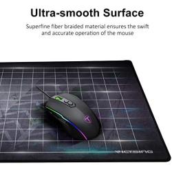 VicTsing [30% Larger] Extended Gaming Mouse Pad with Stitched Edges, Long XXL Mousepad (31.5x15.7In), Desk Pad Keyboard Mat, Non-Slip Base, Water-Resistant, for Work & Gaming, Office & Home, Dark Grey
