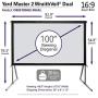Elite Screens Yardmaster 2 DUAL Projector Screen, 100-INCH 16:9, Front and Rear Wraith Veil Dual 4K / 8K Ultra HD, Active 3D, HDR Ready Indoor and Outdoor Projection Screen, OMS100H2-Dual