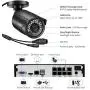ZOSI 1080p H.265+ PoE Home Security Camera System Outdoor Indoor,8CH 5MP PoE NVR Recorder and (4) 1080p Surveillance Bullet IP Cameras with 120ft Long Night Vision ( 1TB Hard Drive Built-in)