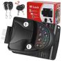RV Door Lock Keyless Entry with Deadbolt, Zinc Alloy RV Door Latch with Two Wireless Remote Controllers, Handle Latch with Keypad & Fob 20m for RV Caravan Trailer Car Camper, RV Accessories
