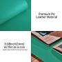 Leather Desk Pad Protector,Mouse Pad,Office Desk Mat, Non-Slip PU Leather Desk Blotter,Laptop Desk Pad,Waterproof Desk Writing Pad for Office and Home (36'' x 17'', Vivid Green)