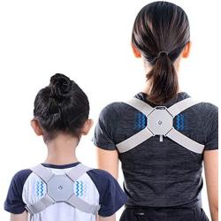 Smart Posture Corrector,Adjustable Back Brace for Shoulder Support,Electronic Back Corrector with Sensor Vibration Reminder,Providing Pain Relief from Neck,Back and Shoulder for Men, Women and Kids