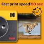 Kodak Mini Shot 3 Retro 2-in-1 Portable 3x3” Wireless Instant Camera & Photo Printer, Compatible with iOS, Android & Bluetooth, Real Photo HD 4Pass Technology & Laminated Finish – Yellow