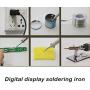 Soldering Adjustable Digital Display Soldering Iron Constant Temperature Internal-heated Soldering Iron Set For Electronic Product Repair - (Plug Type: EU)