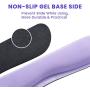 VicTsing Keyboard Wrist Rest Pad & Mouse Wrist Rest, Memory Foam & Superfine Fibre, Easy Typing and Pain Relief for Computer, Laptop, Office, Purple