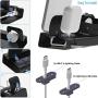 Aluminum Charging Stand for Apple Watch iPhone Charging Station for Apple Products 3 in 1 iWatch Charger Stand for Apple Watch Series 6 SE 5 4 3 2 44mm 40mm 42mm 38mm Nightstand Mode Airpods Pro 2 1