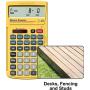 Calculated Industries 4019 Material Estimator Calculator | Finds Project Building Material Costs for DIY’s, Contractors, Tradesmen, Handymen and Construction Estimating Professionals,Yellow