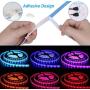 Bluetooth LED Lights Strip, 32.8ft Waterproof LED Strip Lights for Room, Smart-Phone Music Sync Outdoor LED Lights SMD5050 300LEDs Strip Lights with 12V Power Supply for Decor Holiday，Party and Room