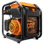 WEN GN400i RV-Ready 4000-Watt Open Frame Inverter Generator, CARB Compliant, Black/orange