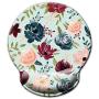 Ergonomic Mouse Pad with Wrist Support,Dooke Cute Wrist Pad with Non-Slip Rubber Base for Computer, Laptop, Home Office Gaming, Working, Easy Typing & Pain Relief Art Flowers