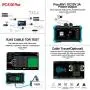 Rsrteng IP Camera Tester, IPC-5100 Plus 8MP AHD CVI TVI CVBS IP Camera Test 4K HD Display Video Monitor 5inch IPS Touch Screen IPC Tester Support POE PTZ WiFi RS485 HDMI & VGA Input DC12V Output