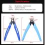 Wire Cutters, 2 pack Cutting Pliers Wire Flush Cutter Pliers Micro Wire Cutter Precision Sheer Side Cutters Pliers with Spring Rubber Handle for Electronics Jewelry Model Craft 5-Inch