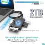 SD Card Reader 7 in 1, WARRKY Multi-Card Reader Hub for 3 USB 3.0, 4 Memory Cards [Fast, Simultaneous, Versatile] for Micro SD, TF, SDHC, SDXC, MMC, Micro SDXC, Micro SDHC, MS, UHS-I, CF, CFI