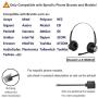 Oppetec Landline Phone Headset RJ9 Plug Telephone Headset with Noise Cancelling Mic Compatible with Avaya Siemens NEC Polycom etc