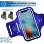 TRIBE Water Resistant Cell Phone Armband Case for iPhone 11, 11 Pro, 11 Pro Max, X, Xs, Xs Max, Xr, 8, 7, 6, Plus Sizes, Galaxy S10, S9, S8, S7, Plus Sizes and More! Adjustable Elastic Band & Key Slot