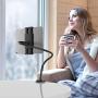 Klsniur Gooseneck Tablet Holder, Universal Tablet Stand 360 Flexible Lazy Bracket Clamp Long Arms Mount Compatible with iPad Air Pro Mini, Samsung Tab, Nintendo Switch and Other 4.7''-10.5'' Tablets
