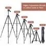 UBeesize 10'' Selfie Ring Light with 50'' Extendable Tripod Stand & Flexible Phone Holder for Live Stream/Makeup/YouTube Video