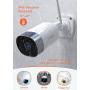 Security Camera Outdoor, Mibao 1080P WiFi Camera, IP66 Waterproof, with Two-Way Audio, Night Vision, Motion Detection, Compatible with iOS/Android (Use Wired Power)
