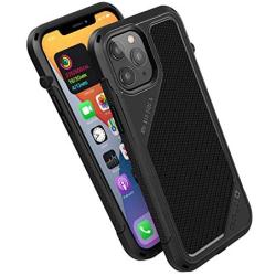 Vibe Series Case Designed for iPhone 12 Pro Max, Patented Rotating Mute Switch, 10ft Drop Proof, Compatible with MagSafe, Crux Accessories Attachment System, by Catalyst - Stealth Black