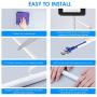 Upgraded Cord Hider, 142in Mini Wire Cable Cover, PVC Cable Concealer Channel, Paintable Cord Cover to Hide Speaker Wire, Ethernet Cable, 9X L15.7in W0.48in H0.32in, CC05 White