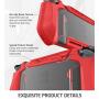 Mumba Dockable Case for Nintendo Switch, [Blade Series] TPU Grip Protective Cover Case Compatible with Nintendo Switch Console and Joy-Con Controller (Red)