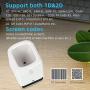 Desktop Barcodes Scanner，THARO M6 1D 2D Barcode Scanner, Automatic Hands-Free Wired Bar Code USB Bar-Code Scanning Platform Presentation Image Reader QR Bar Codes Scanner, Scan Mobile Payment, White