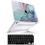 MacBook Air 13 inch Case 2020 M1 2019 2018 Release (Model: A2337 A2179 A1932), MacBook Air 2020 Case Retina Display Touch ID Smooth Laptop Plastic Hard Shell + 2 Black Keyboard Covers, Blue Marble