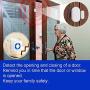 Wireless Caregiver Pager Door Sensor Alarm for Elderly Dementia Patients, Door Open Chime Alert Kit for Kids Safety/Home/Store/Business 1 Door Sensor+1Plug-in Receiver