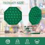 Push Pop Bubble Sensory Toy - Autism Special Needs Stress Reliever Silicone Stress Reliever Toy，Squeeze Sensory Toy for Kids (Green, Octagon)