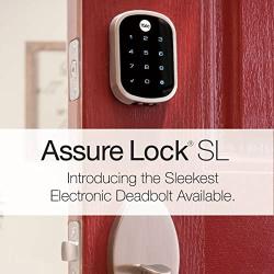 Yale Assure Lock SL with Zigbee - Smart Key Free Touchscreen Keypad Deadbolt - Works with Xfinity Home, Amazon Echo Show, Amazon Echo Plus and More - Satin Nickel