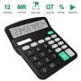 Helect Calculator, Standard Function Desktop Calculator, Black