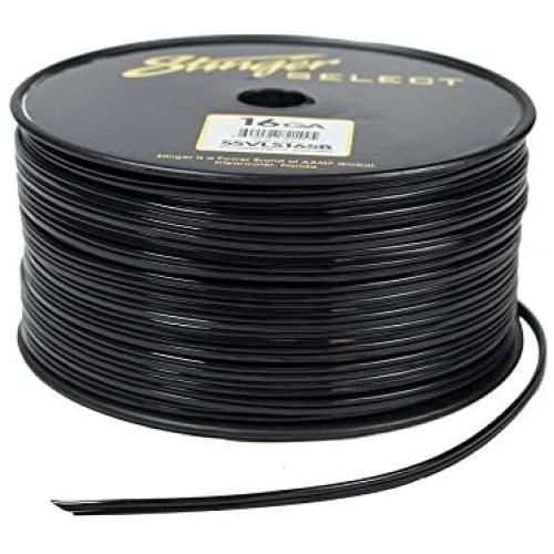 Stinger SSVLS165B 16Ga Black Speaker Wire 500ft
